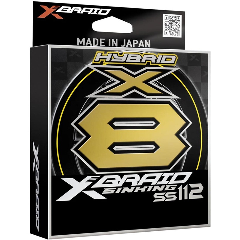 X-Braid X8 Sinking High-Vis Yellow Braid – 165 Yard Spool
