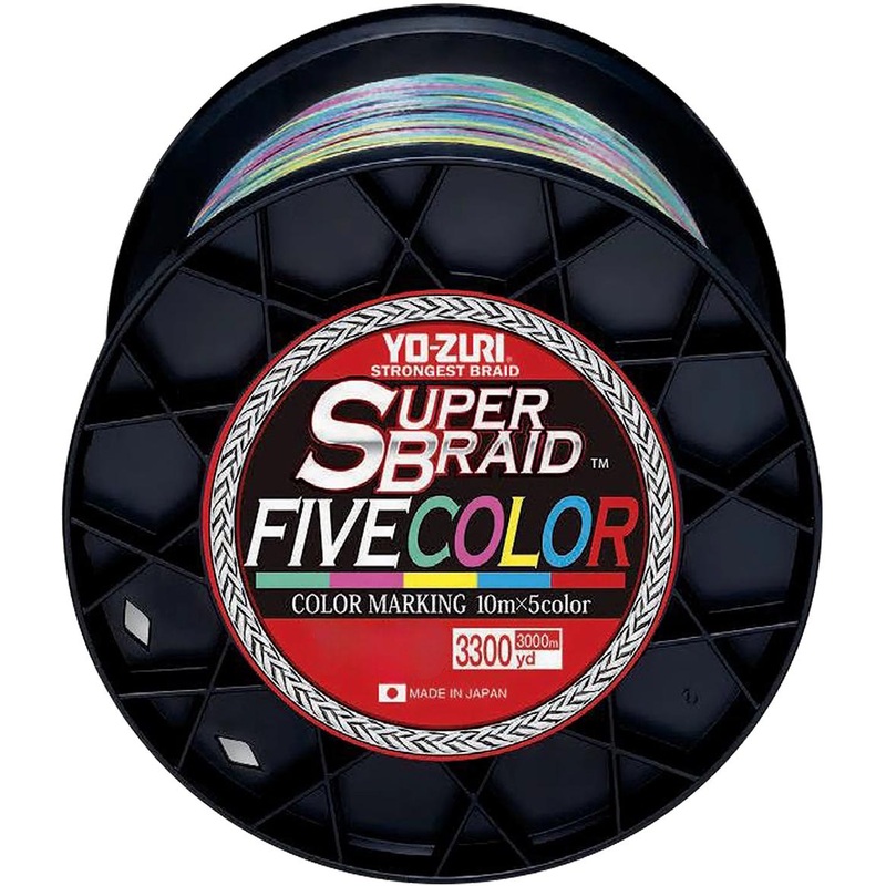Yo-Zuri Super Braid Five Color – 3300 Yard Spool