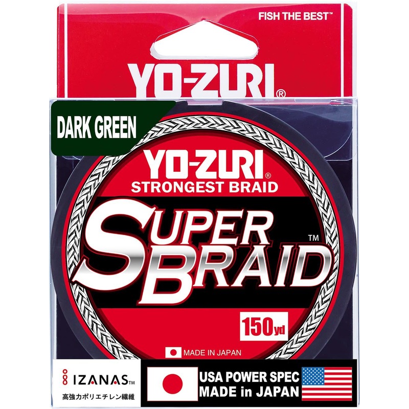 Yo-Zuri SuperBraid Dark Green – 150 Yard Spool