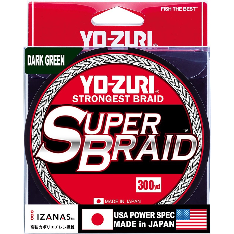 Yo-Zuri SuperBraid Dark Green – 300 Yard Spool