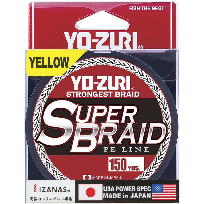 Yo-Zuri SuperBraid High-Vis Yellow – 150 Yard Spool