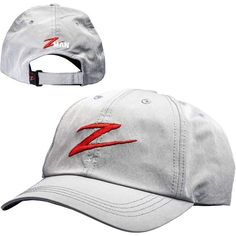 Z-Man Red Z Tech Hat – Light Gray/Charcoal