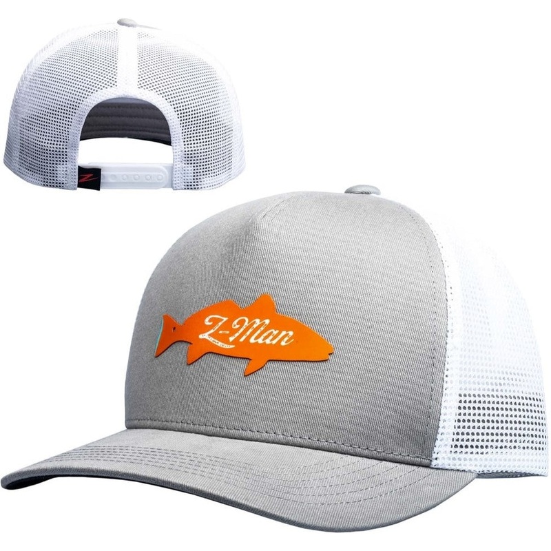 Z-Man Redfish Trucker Hat – Gray/White 2 Tone