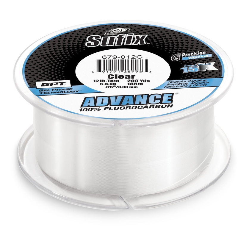 Sufix Advance Fluorocarbon Filler Spool 200 Yards