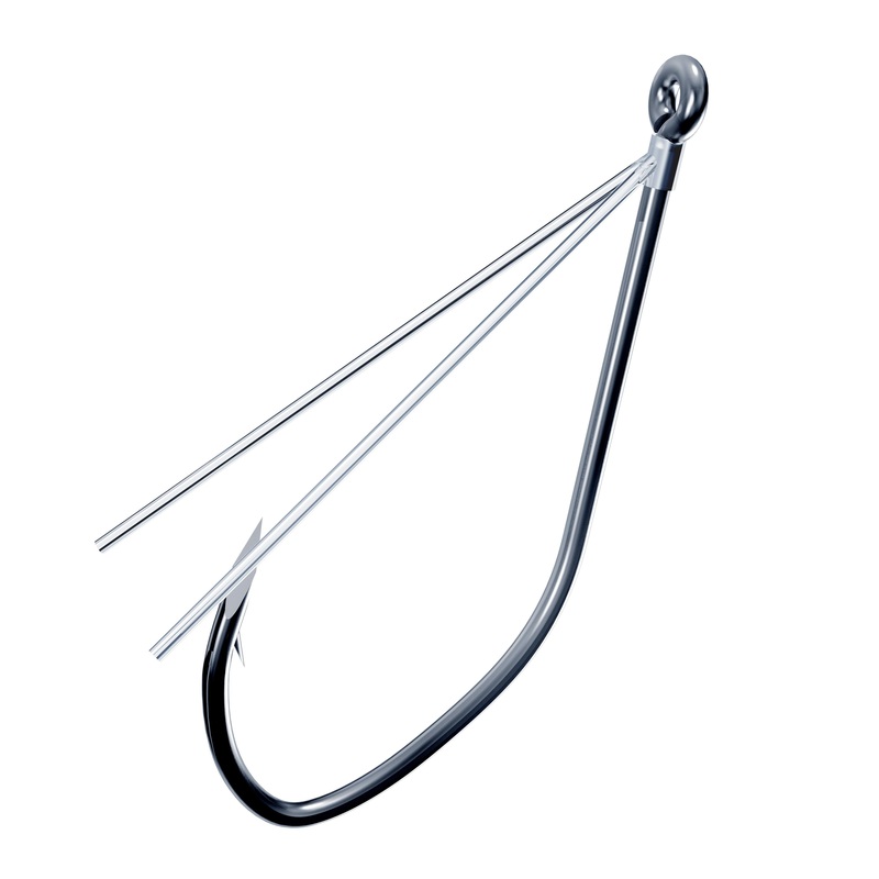 Eagle Claw Trokar TK137W Weedless Finesse Hook – 6 Pack