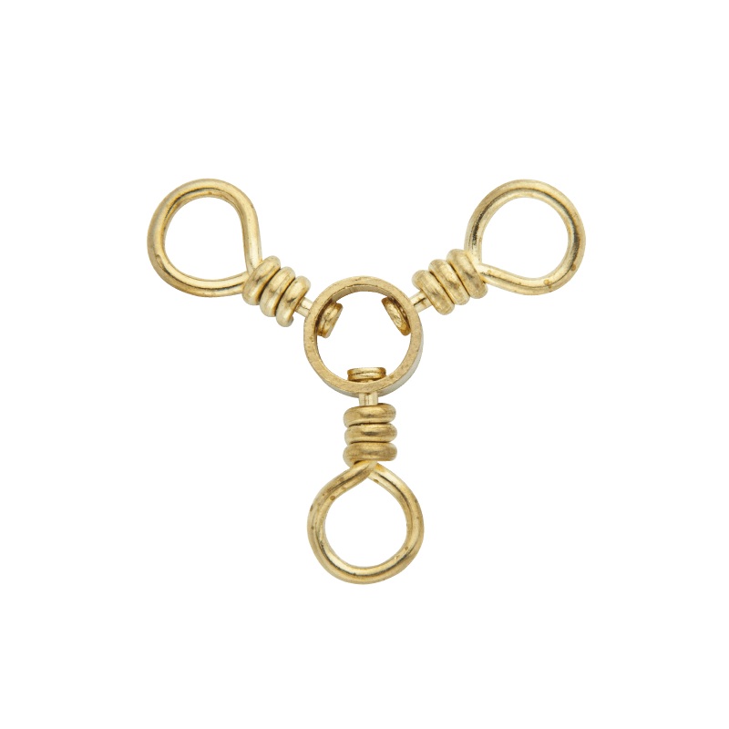 Rosco Brass 3-Way Swivel 12 pack