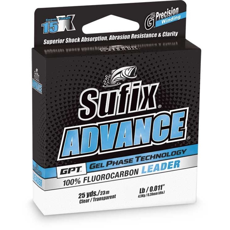 Sufix Advance Fluorocarbon Leader Wheel 25-yards