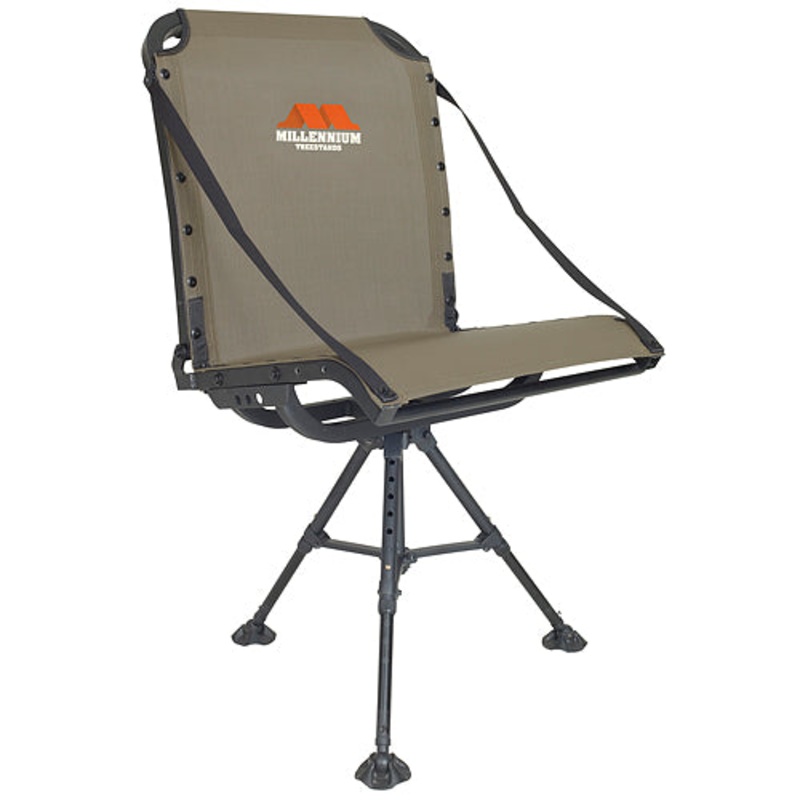 Millennium Treestand G100 Blind Chair – Lightweight Aluminum – Swivel – Collapsible