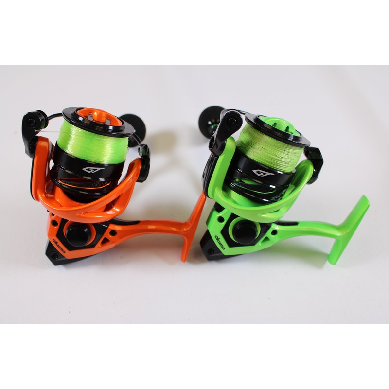 Okuma GT Limited Edition GT-40GN-LTD and GT40OG-LTD 5.0:1 – QTY: 2 – Used Spinning Reels – Excellent Condition